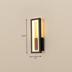 Minimalism Rectangle Wall Sconce Lighting Metal Entry LED Wall Mounted Light Fixture