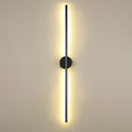 Black Rod LED Wall Lamp Light Simple Style Metal Wall Lamp Light for Living Room