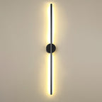Black Rod LED Wall Lamp Light Simple Style Metal Wall Lamp Light for Living Room