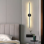 Black Rod LED Wall Lamp Light Simple Style Metal Wall Lamp Light for Living Room