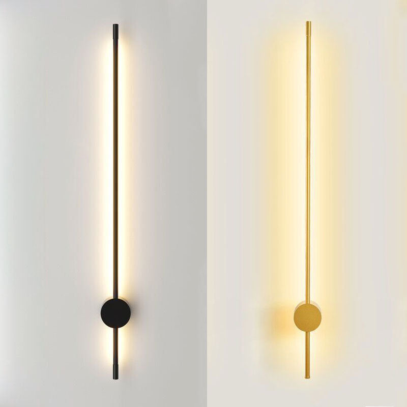 Slim Rod Stairs Wall Lamp Aluminum Minimalistic LED Wall-Mounted Lighting System