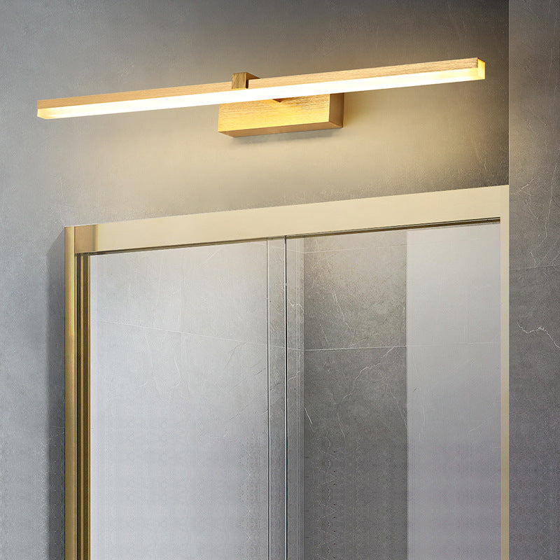 Golden Pen-shaped Bath Lighting Simplicity Metal LED Sink Lighting for Bathroom