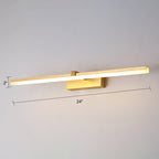Golden Pen-shaped Bath Lighting Simplicity Metal LED Sink Lighting for Bathroom