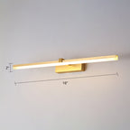 Golden Pen-shaped Bath Lighting Simplicity Metal LED Sink Lighting for Bathroom