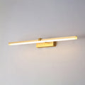 Golden Pen-shaped Bath Lighting Simplicity Metal LED Sink Lighting for Bathroom