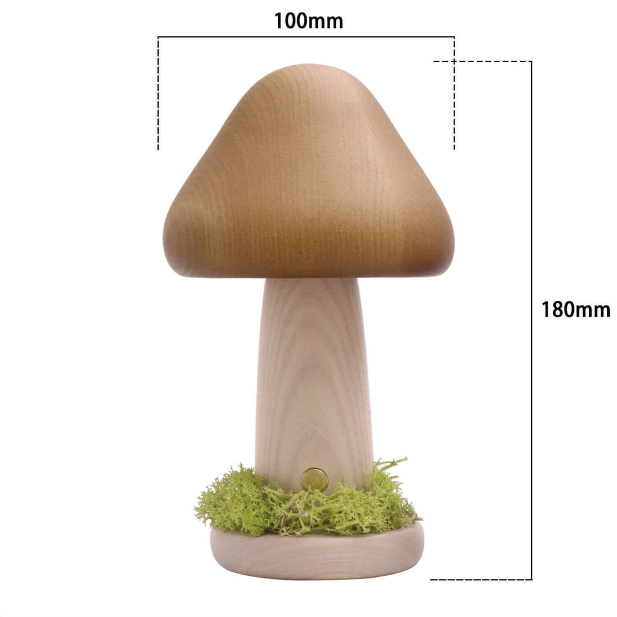 Twisted Mushroom Night Warm Light Touch Bedroom Headboard Night Lamp Beech Wood LED USB Decorative Mood Lights Home Decoration