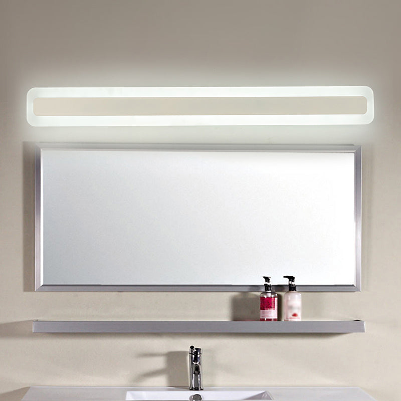 Rectangular acrylic LED wall lamp Nordic waterproof makeup wall lamp for the bathroom