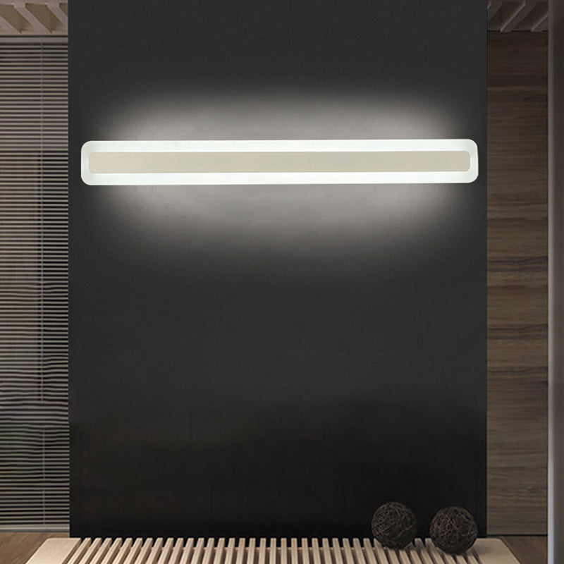 Rectangular acrylic LED wall lamp Nordic waterproof makeup wall lamp for the bathroom