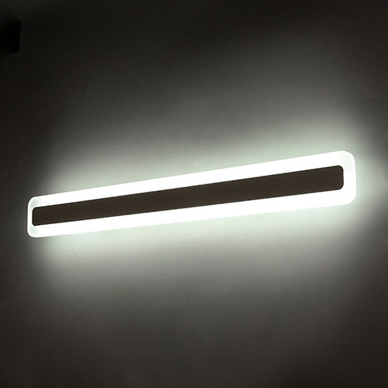 Rectangular acrylic LED wall lamp Nordic waterproof makeup wall lamp for the bathroom