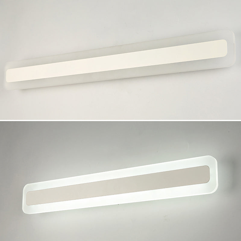 Rectangular acrylic LED wall lamp Nordic waterproof makeup wall lamp for the bathroom