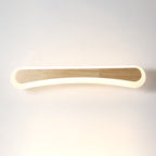 Modern bathroom sink light wood LED sink lighting in acrylic screen