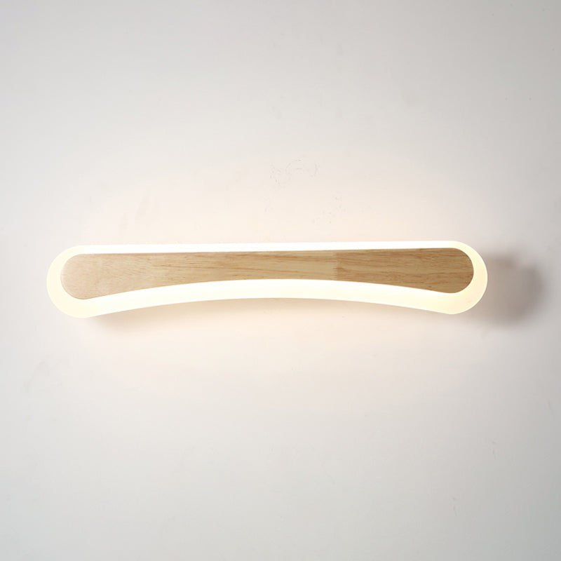 Modern bathroom sink light wood LED sink lighting in acrylic screen