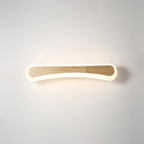Modern bathroom sink light wood LED sink lighting in acrylic screen