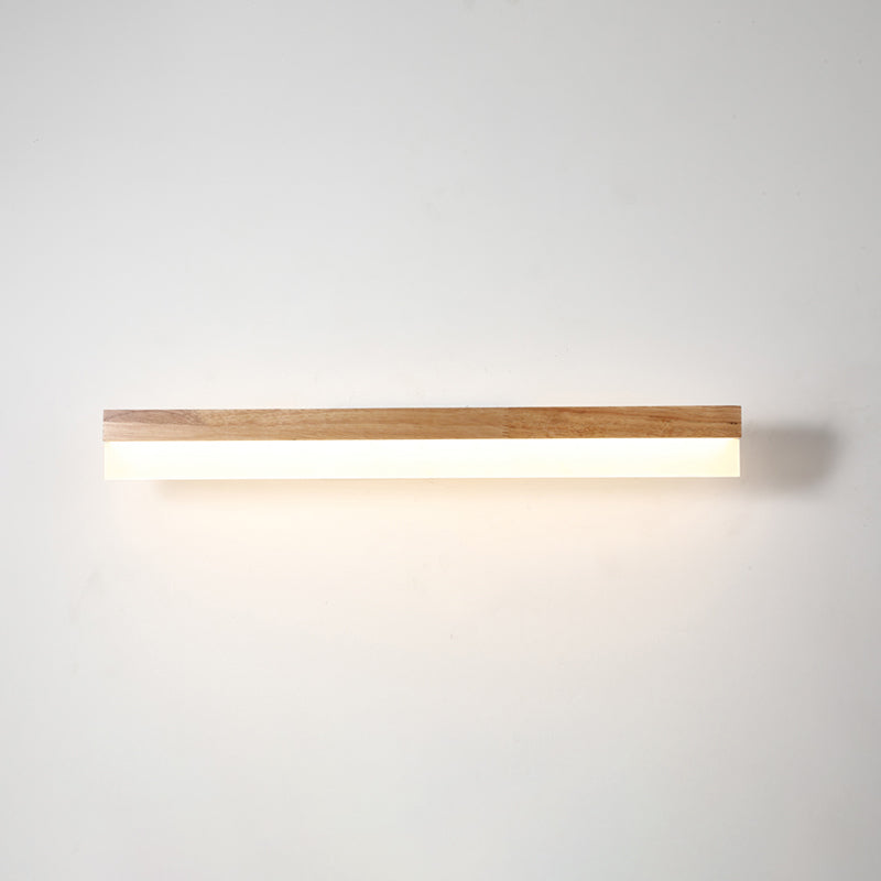 Modern bathroom sink light wood LED sink lighting in acrylic screen