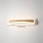 Modern bathroom sink light wood LED sink lighting in acrylic screen