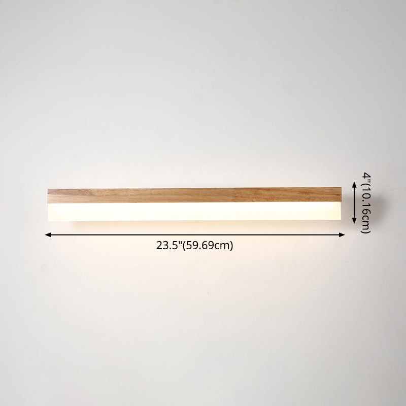 Modern bathroom sink light wood LED sink lighting in acrylic screen