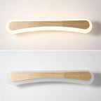 Modern bathroom sink light wood LED sink lighting in acrylic screen