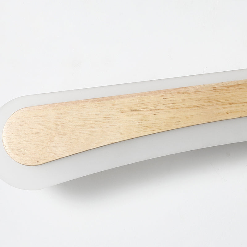 Modern bathroom sink light wood LED sink lighting in acrylic screen