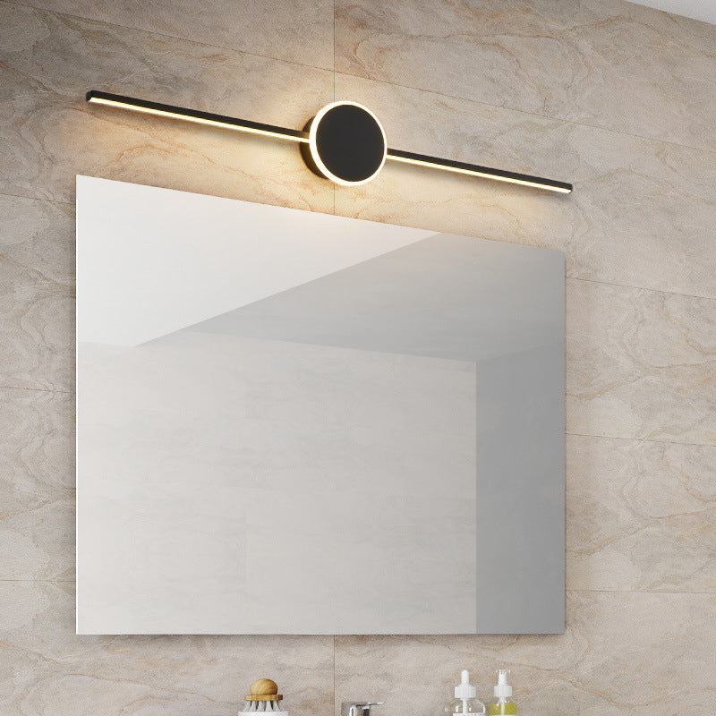 Linear Vanity Wall Lamps Modern Minimalist Style Metal Single Vanity Light