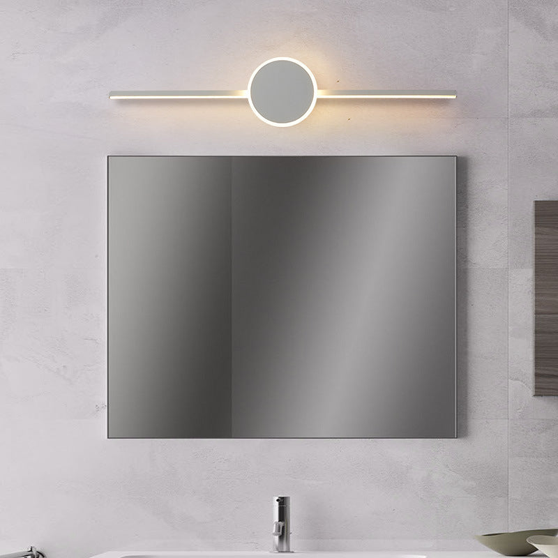 Linear Vanity Wall Lamps Modern Minimalist Style Metal Single Vanity Light
