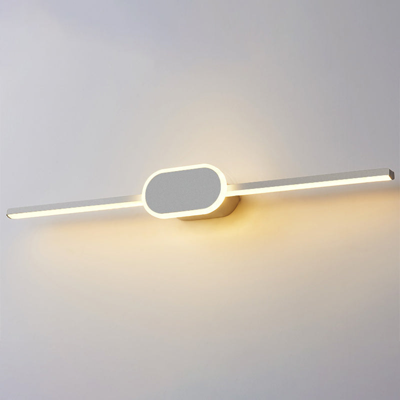 Linear Vanity Wall Lamps Modern Minimalist Style Metal Single Vanity Light