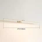 Linear LED Mirror Lamps Modern minimalist style Metal Single Mirror Lamp