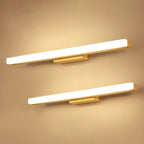 Rectangular Wall Lamp Vanity Scandinavian Minimalist Style Wood Single Vanity Lamp