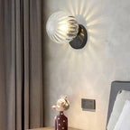 Modern simplicity Wall lamp 1 light Metal Wall lamp with glass shade
