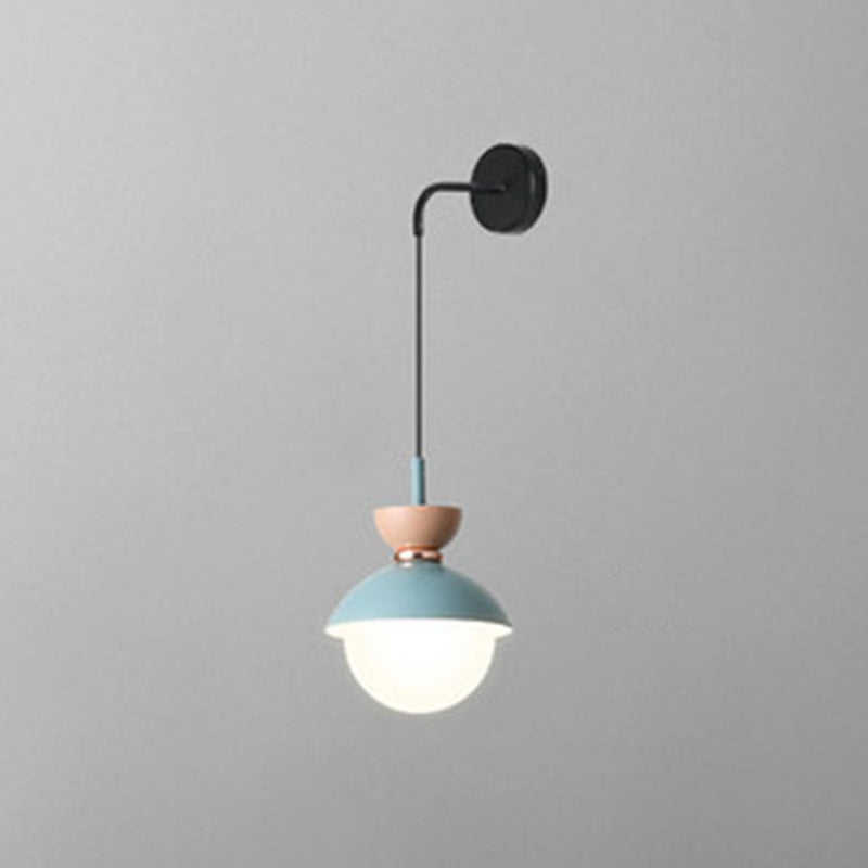 Macaroon Mini Wall Lamp Nordic Colorful Indoor Lighting Wall Lighting for Bedroom Hallway