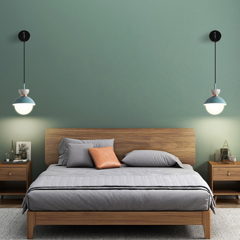 Macaroon Mini Wall Lamp Nordic Colorful Indoor Lighting Wall Lighting for Bedroom Hallway