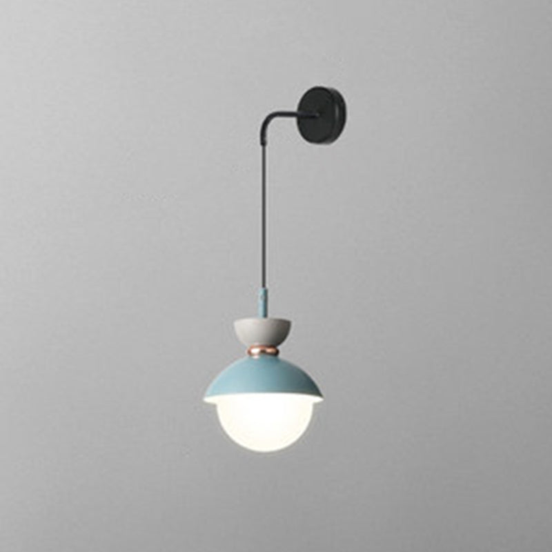 Macaroon Mini Wall Lamp Nordic Colorful Indoor Lighting Wall Lighting for Bedroom Hallway