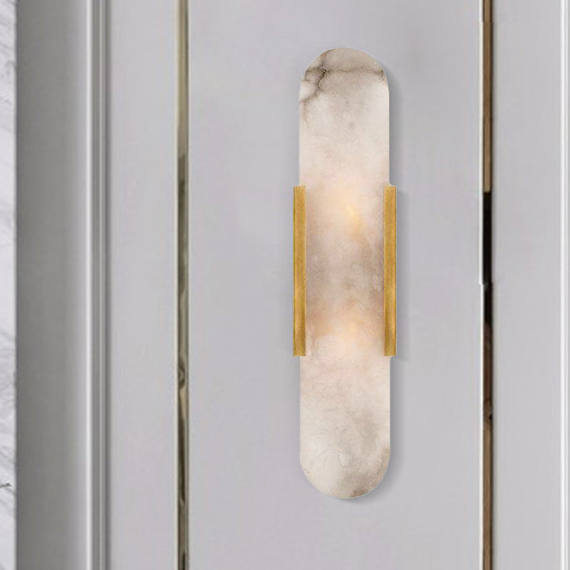 2 Light balls bar ceiling lamp colonial gold/black marble wall lamp lighting for dining room