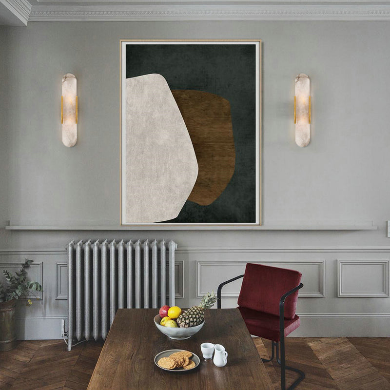 2 Light balls bar ceiling lamp colonial gold/black marble wall lamp lighting for dining room