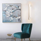 Black/White/Gold Rolled Wall Lamp Modernist Iron 2-Light Wall Lamp Built-in Lighting, 16"/21.5"/29.5" Width