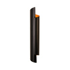 Black/White/Gold Rolled Wall Lamp Modernist Iron 2-Light Wall Lamp Built-in Lighting, 16"/21.5"/29.5" Width