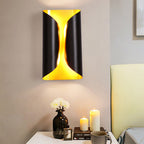 Colonial style Roll surface Wall sconce 2 Light Metal wall mounted lamp in black