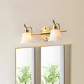 Flowers Bathroom Wall Sink Lighting Traditionalist Metal 2/3 Lamps LED Brass Wall Lighting