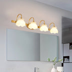 Blossom Bathroom Vanity Mirror Light Traditional Metal LED 2/3/4 Heads Brass Wall Lamp