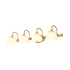 Blossom Bathroom Vanity Mirror Light Traditional Metal LED 2/3/4 Heads Brass Wall Lamp