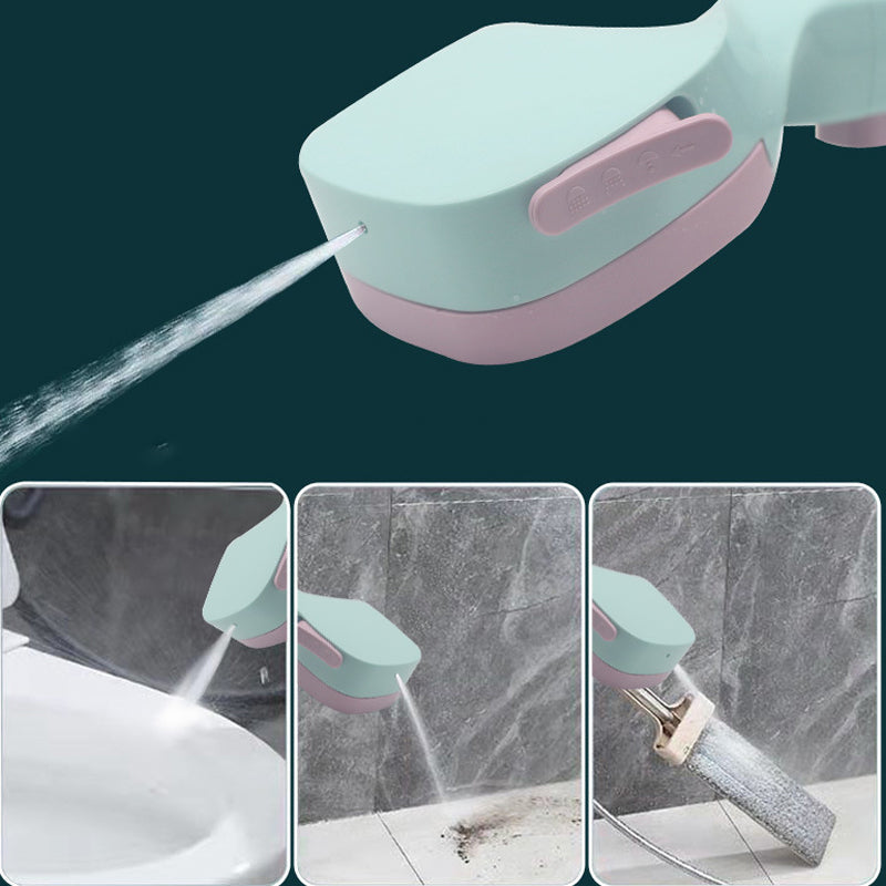 4-Mode Handheld Pressure Showerhead with Pause Switch