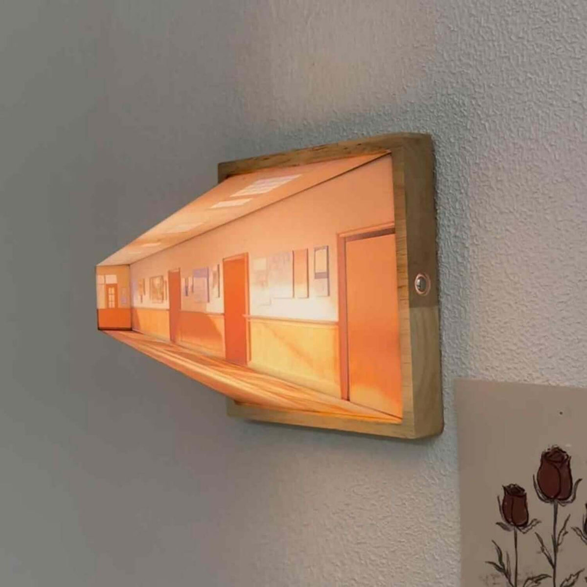 3D Illusions-Night Light Gallery Nightstand Picture Style Creative Modern Simulating Sunlight Drawing Night Light Gift