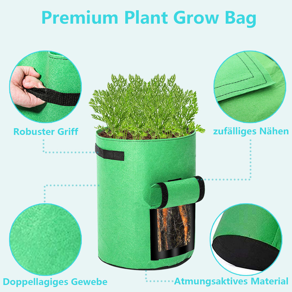 Plant sack planting bag plant pouch 5 pieces