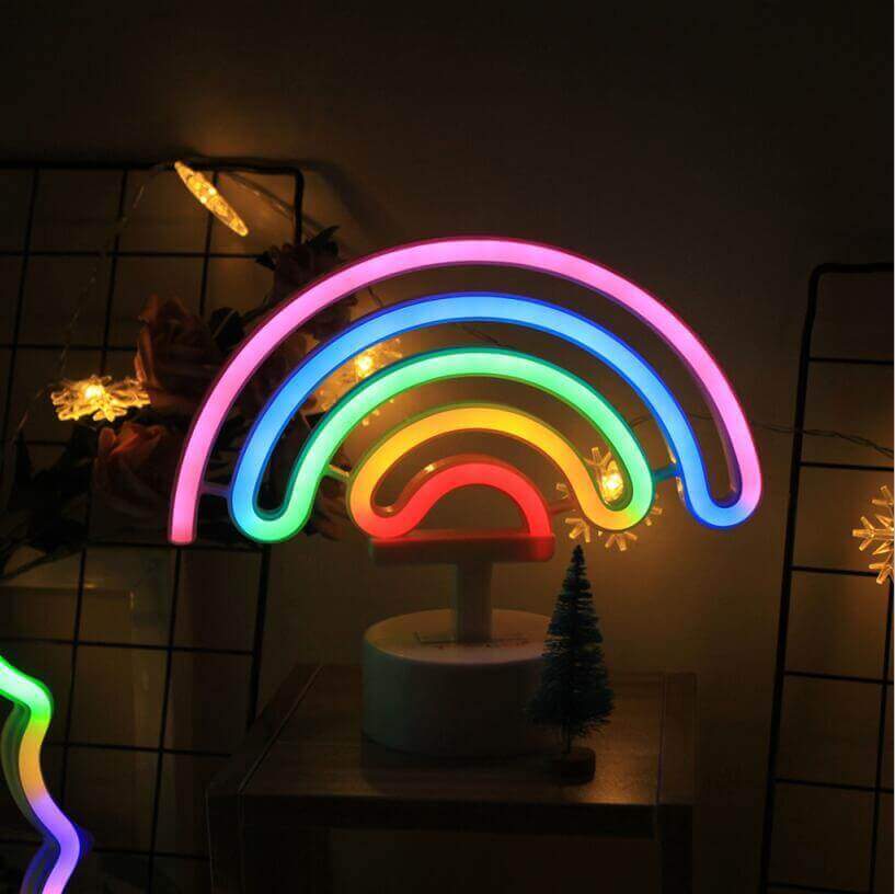 Creative LED modeling lamp Rainbow ice on a stick