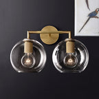 Traditional armed wall lamp metal 1/2 cups wall lamp light in black/brass/chrome for the living room