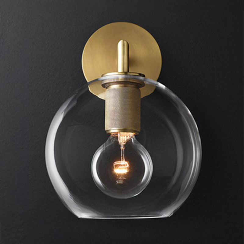 Traditional armed wall lamp metal 1/2 cups wall lamp light in black/brass/chrome for the living room