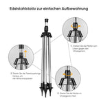 Automatic rotating tripod sprinkler