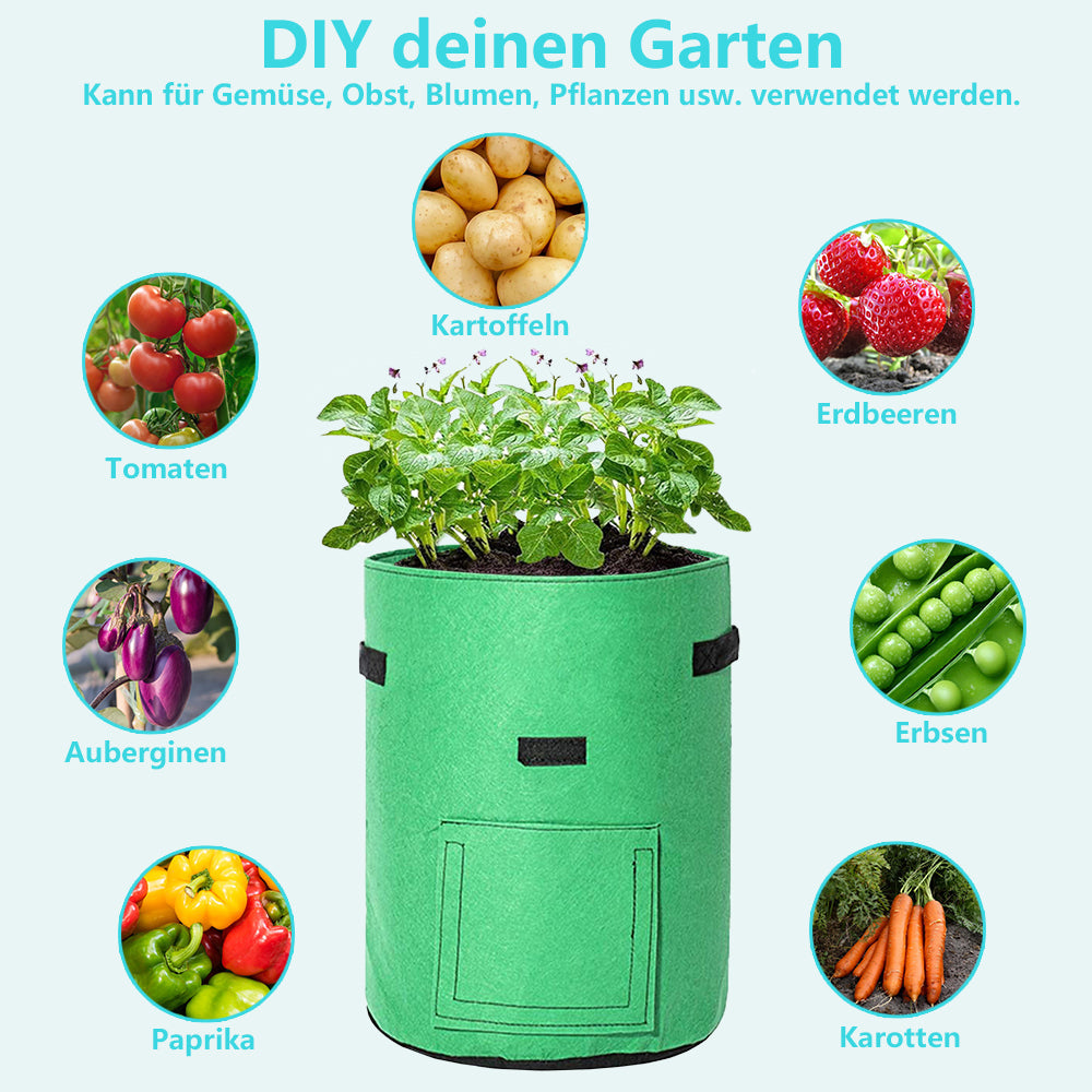 Plant sack planting bag plant pouch 5 pieces