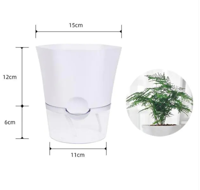 Plant pot with water reservoir – Self-watering flower pot for houseplants