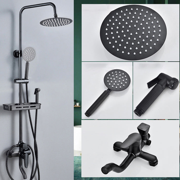 Adjustable Spray Sample Shower Combination Metal Shower Fitting Arm Shower Head with Slip Bar