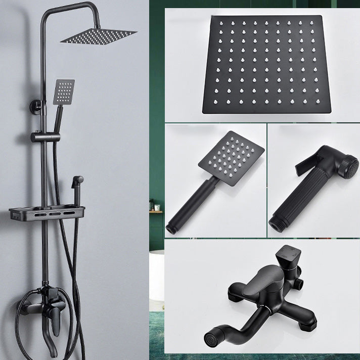 Adjustable Spray Sample Shower Combination Metal Shower Fitting Arm Shower Head with Slip Bar